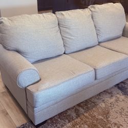 Plush Ashley Antonlini Sofa - Fog Gray, Good Condition! (98” Wide, Super Comfy)