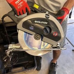 Evolution S230 Metal Cutting Circular Saw + Blade + case