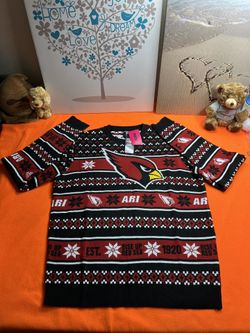 NFL Arizona Cardinal Nit Pullover Sweater Size L New !