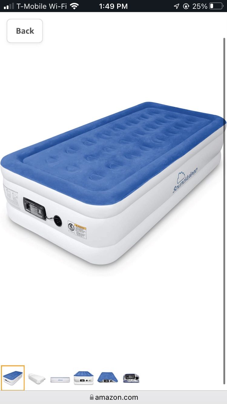 New! dream series air mattress twin extra large sound asleep product