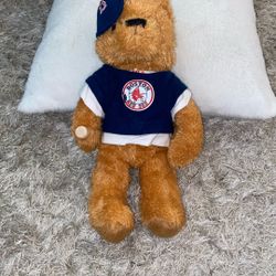A Build-A-Bear Boston Red Sox Teddy Bear. Stuffed Animal. 