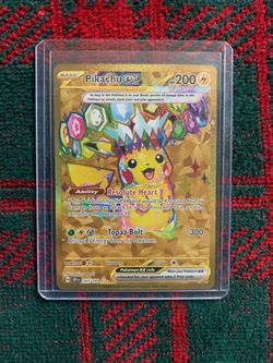 Pokemon Surging Sparks Pikachu Ex Hyper Rare #247