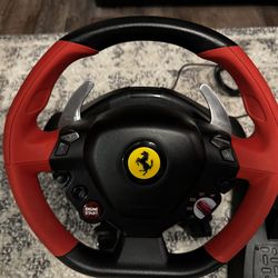 Xbox Racing Wheel and Pedals: Thrustmaster Ferrari 458 Spider