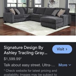 Gray Couch One Sectional 