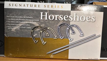 NEW] Sportcraft Signature Series Classic Horseshoe Set with Alum-A-Tech Case