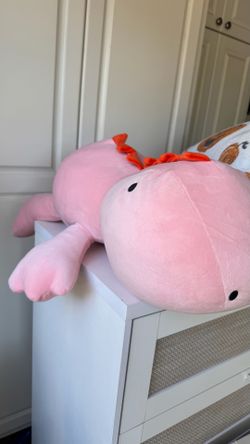 Large Pink Axolotl Plush Stuffed Animal