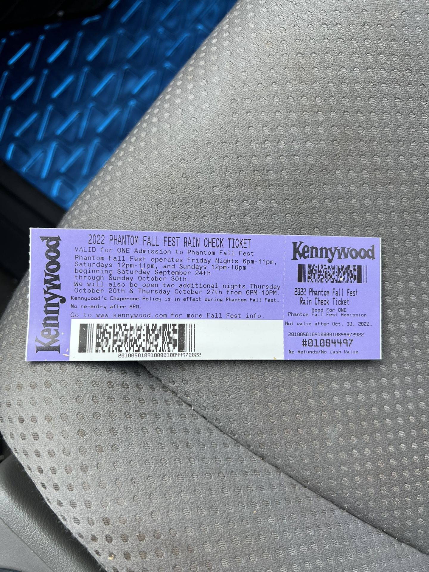 (4) Kennywood Halloween Tickets