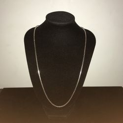 32-5225-1 14KT WHITE GOLD BOX CHAIN LINK 