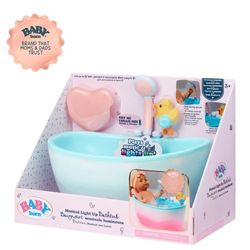 Baby Born Baby Doll Musical Light up Bathtub with
Working Shower, Fits Dolls up to 17", Ages 3+