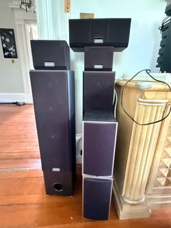 Home theatre, vinyl player, CD changer