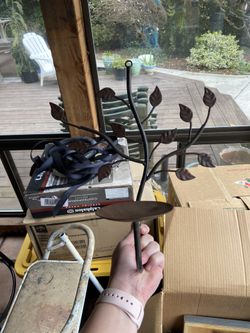 Metal Leaf wall sconce wall decor