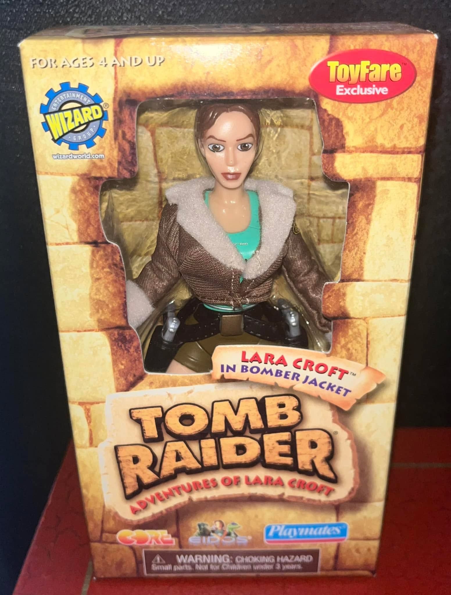 LARA CROFT TOMB RAIDER TOYFARE WIZARD EXCLUSIVE Figure from 2000 (NIB) *RARE*
