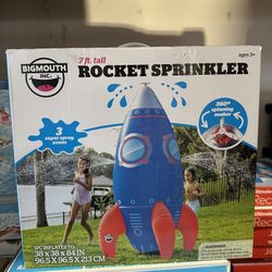 Big Mouth 7Ft Tall Rocket Sprinkler Brand New In Box 
