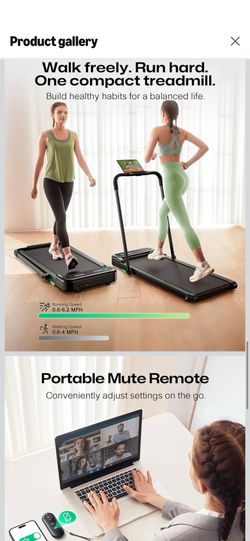 UREVO Strol 2E Smart 2-in-1 Folding Treadmill,