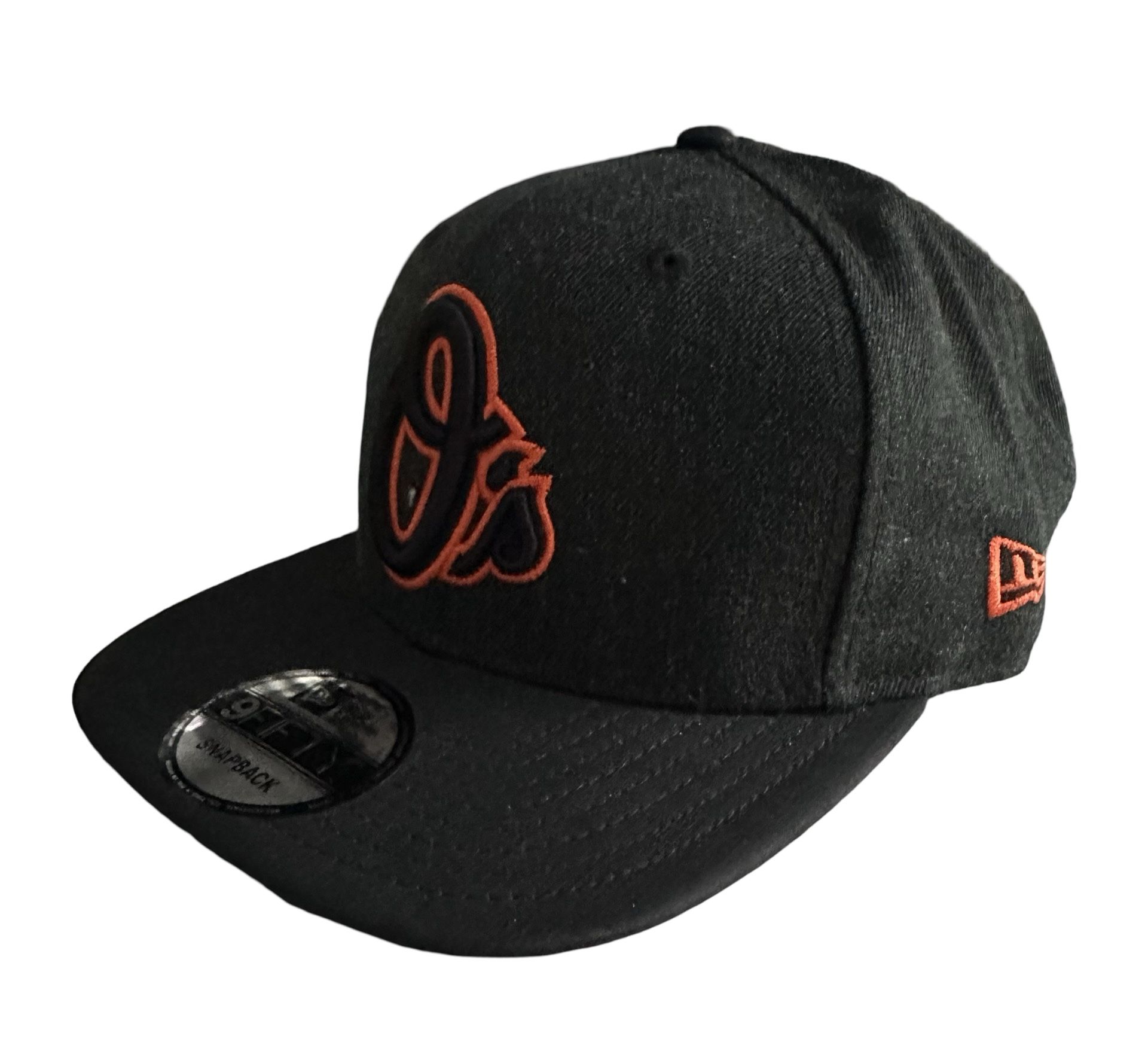 Baltimore Orioles Black Heather NEW ERA 9FIFTY Snapback Cap - OSFM
