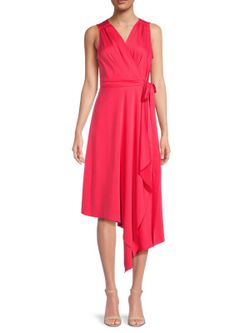 BCBGMAXAZRIA Asymmetric Wrap Dress