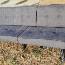 COUCH/ FUTON W/USB CAHRGE PORT AND CUP HOLDERS