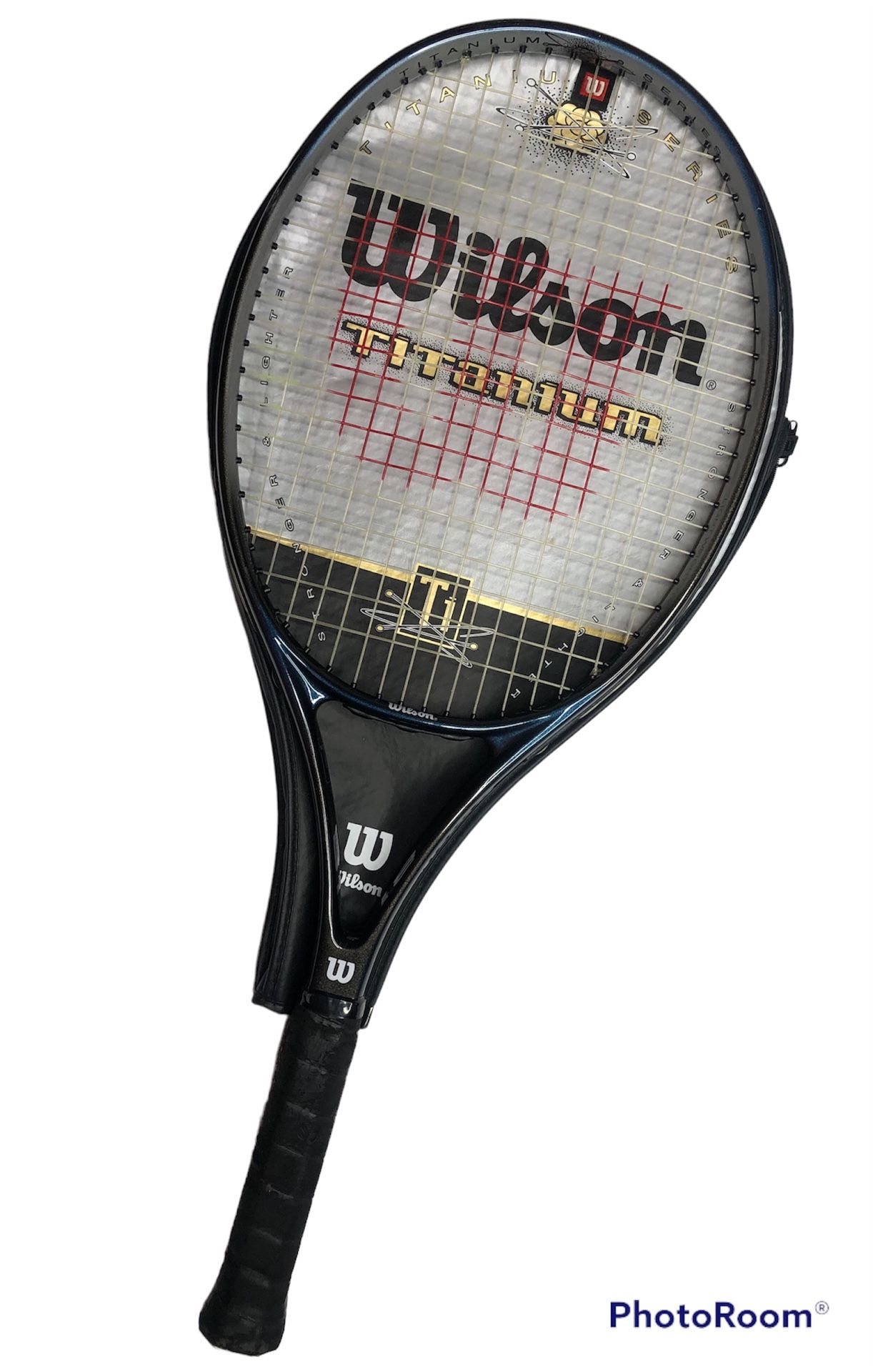 Wilson Titanium Tennis Racket 4 1/2” Grip & Bag