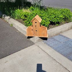 Cedar Birdhouse Planter