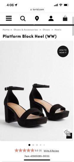 Black Platform Torrid Heels