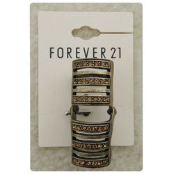 (New with tags) Antique Gold Knuckle Ring with Brown Gems