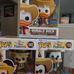 3 Musketeers Lot Funko Pop Set
