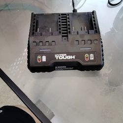 Dual Battery Charger With Drill And Battery