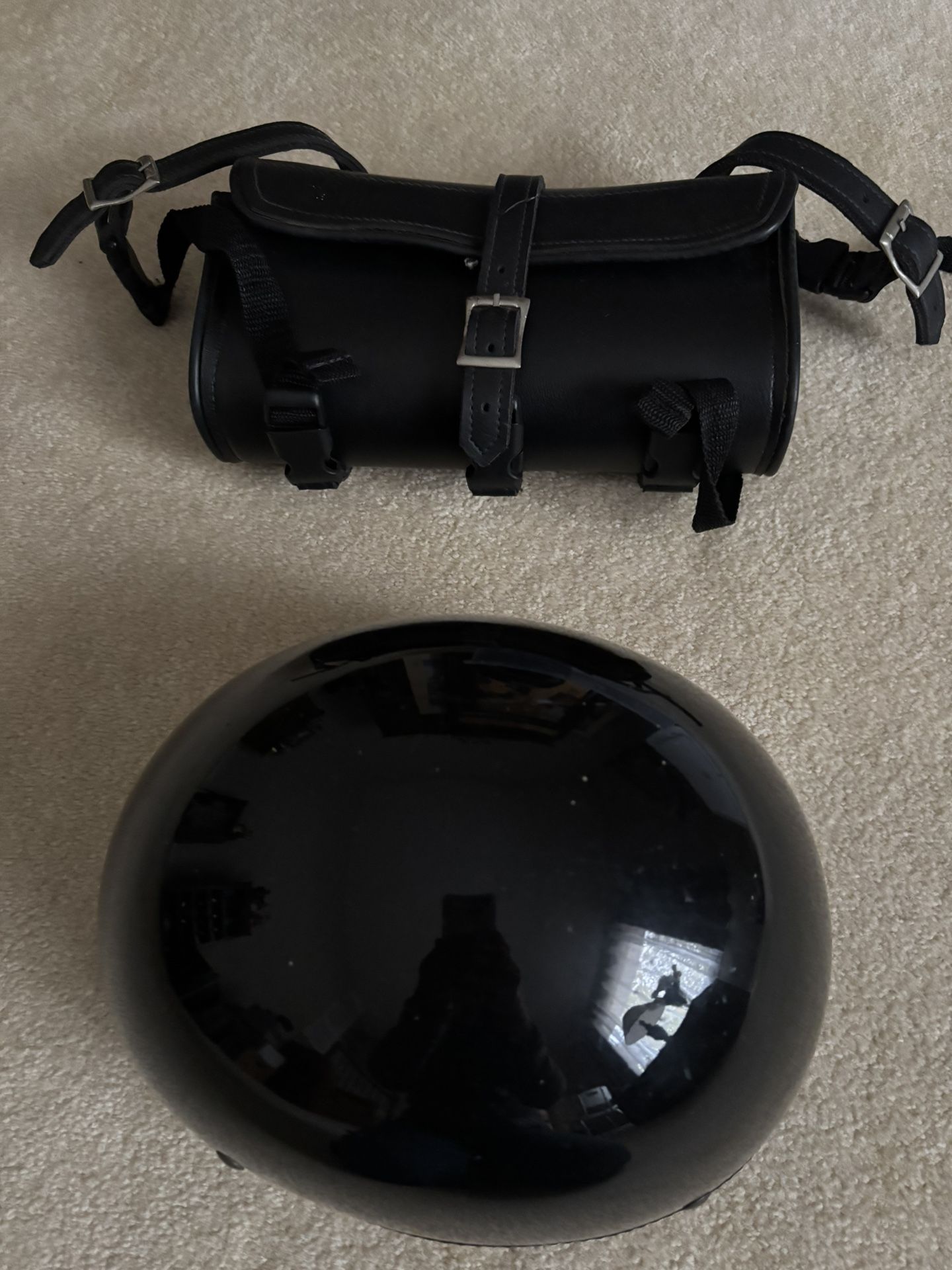 Motorcycle Helmet And Carrying Case