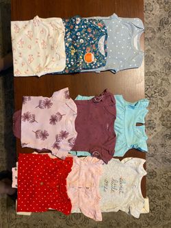 Size 6 months girl onesies