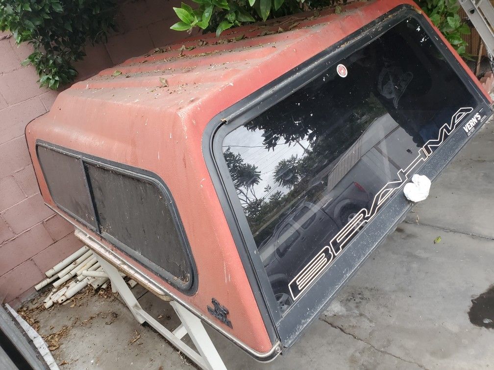 Brahma Camper Shell (Red) From A 1986 Nissan King Cab