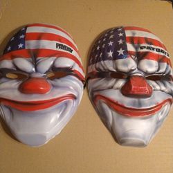 Payday 1 And 2 Plastic Game Masks Halloween
