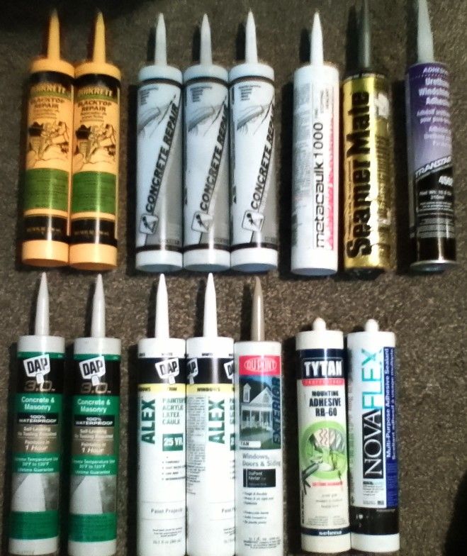 15- Mixed 10oz Tubes of Different * Brand New * Sealants 