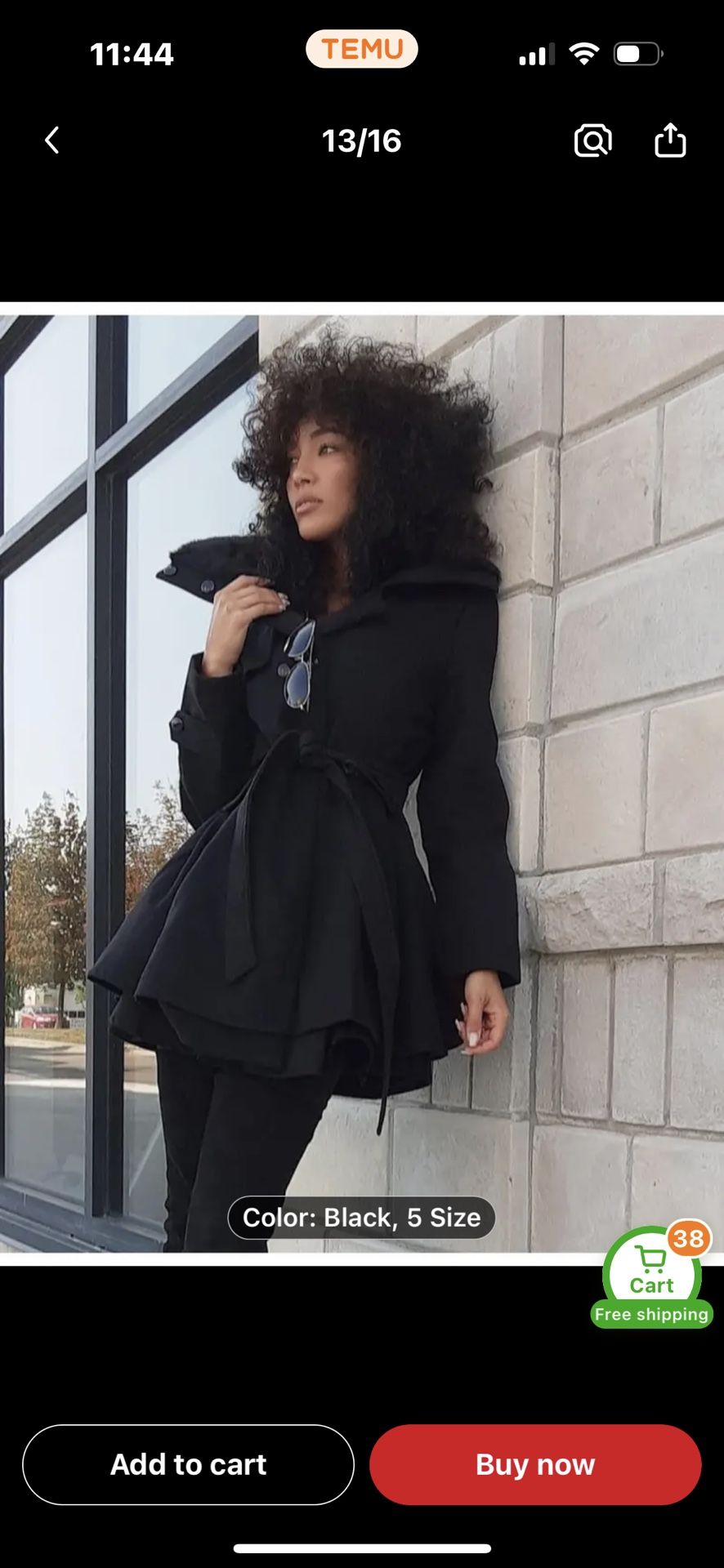 Elegant Black Winter Coat