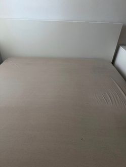White Bed Frame with Headboard