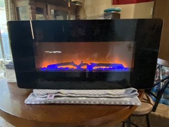 Fully Functioning Fireplace Wall Insert-!-