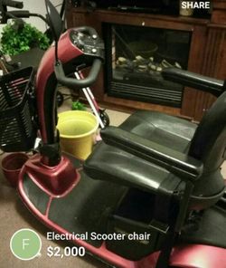 Red Electrical Scooter