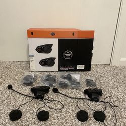 Set Of 2 Harley Davidson Sena 50S Microphone Speaker Set W/ Replacement Parts