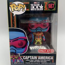 Funko Pop! Vinyl: Marvel - Captain America (Black Light) Target (Exclusive) #987
