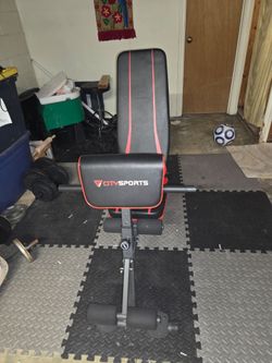 CitySports Adjustable Weight Bench with Adjustable Dumbell Weights