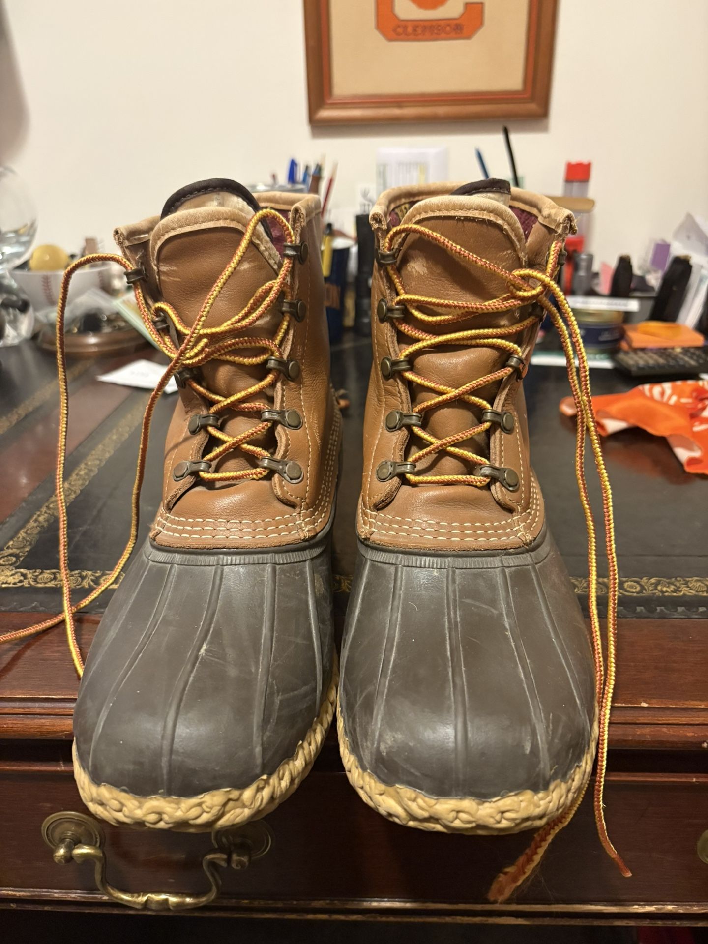 Bean Boots LL Bean Lace up Rain Boots Waterproof Size 10