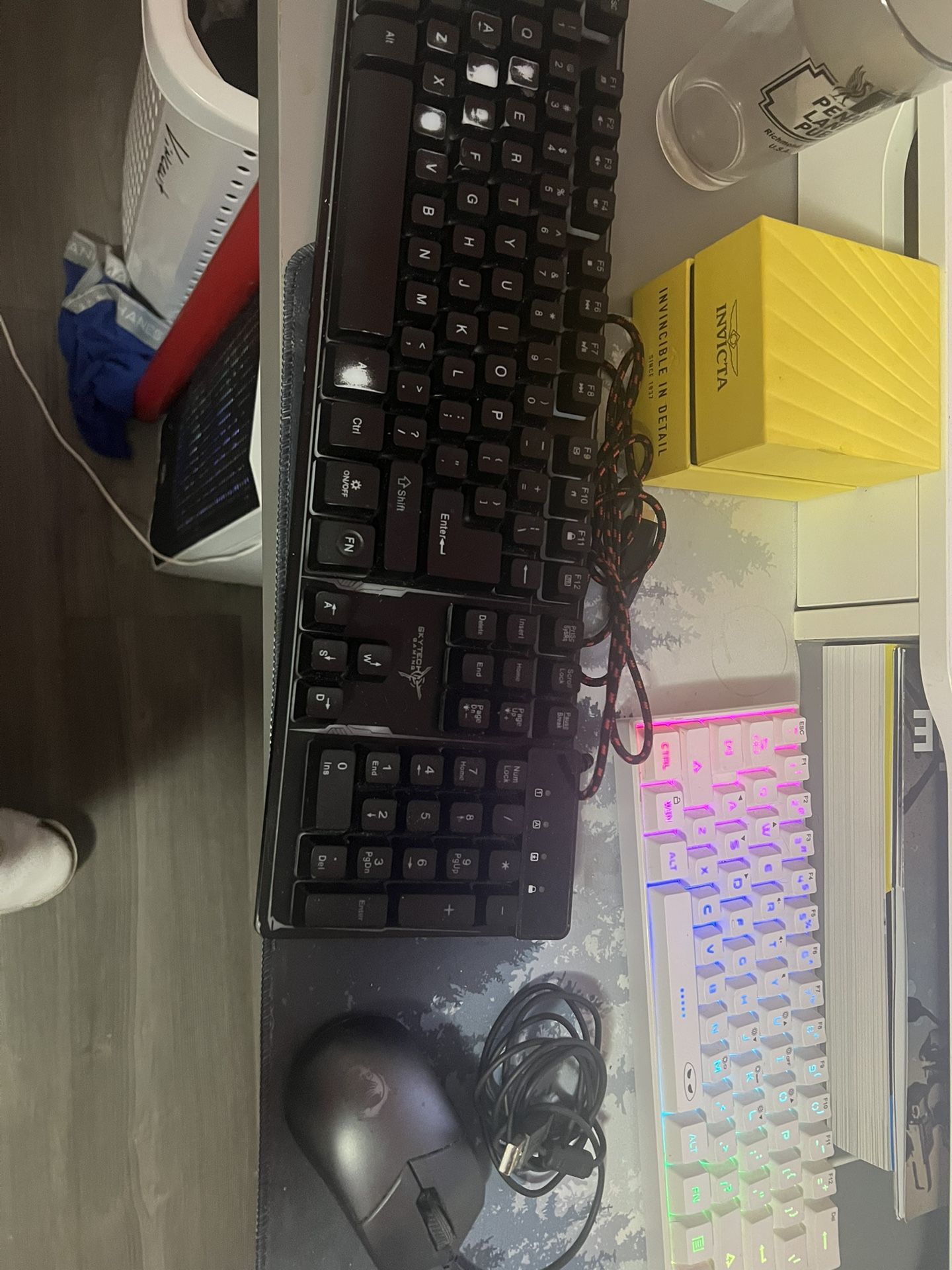 SKYTECH Gaming Keyboard k-1000 And MSI Clutch GM11 Mouse