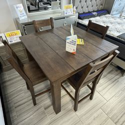 Gorgeous Brantley Wood Dining Table Set!$499!*SAME DAY DELIVERY*NO CREDIT NEEDED*EASY FINANCING*HUGE SALE*