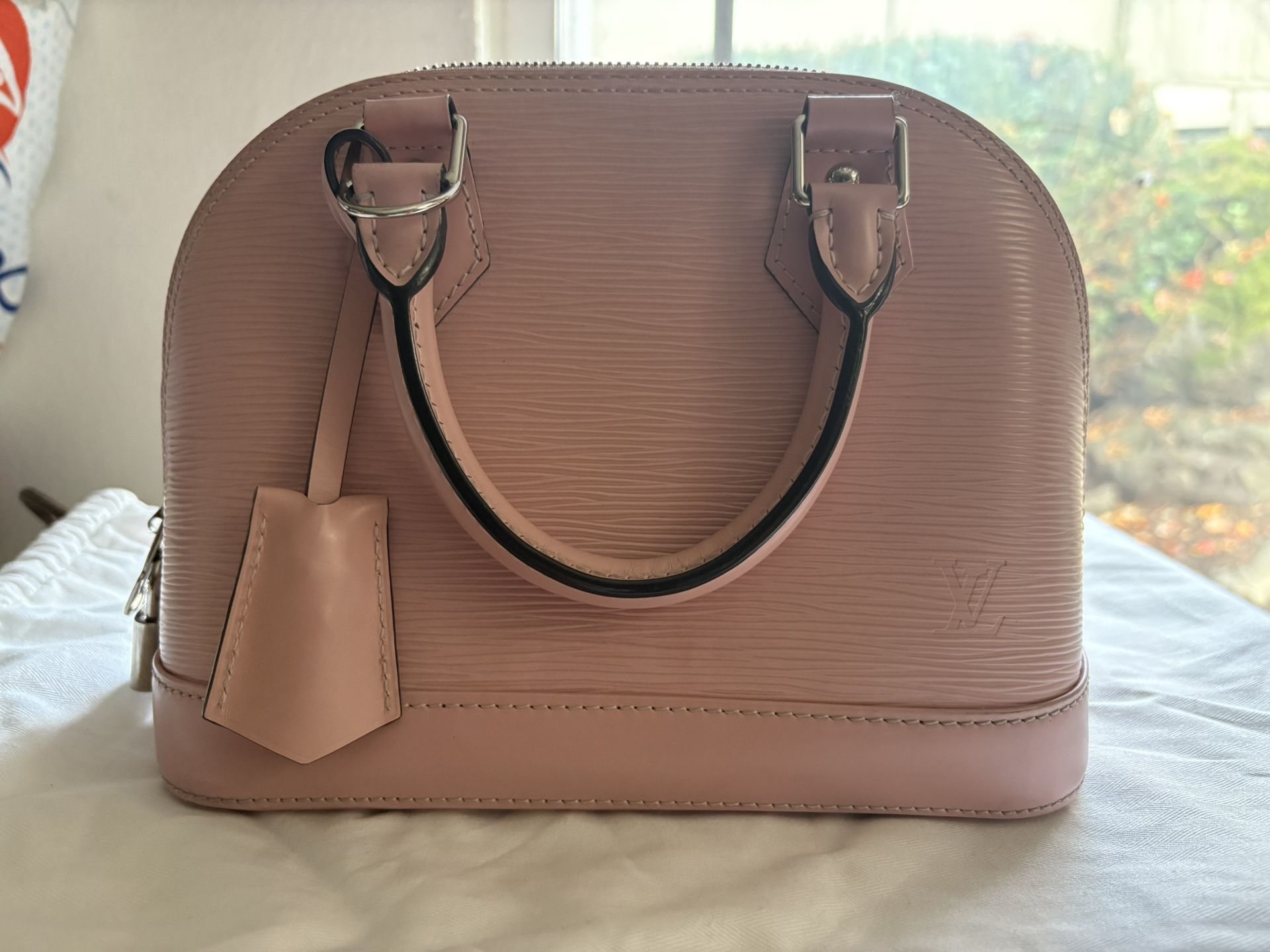 LV Pink Epi Leather BB Alma 