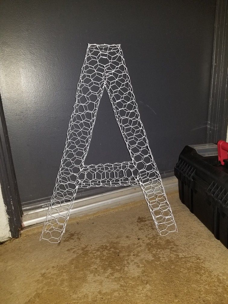 "A" Topiary Plant CAGE - 24" White (No Plants) 