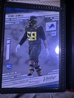 2021 Panini Prestige Rookie RC #243 Penei Sewell Detroit Lions Oregon Ducks NFL