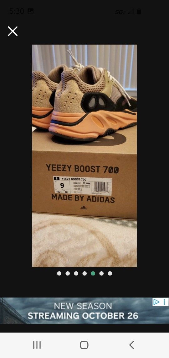 Yeezy Enflame Amber Size 9 Worn 3 Times!  Please Read My Description Before Asking Me Any Questions Thank You!