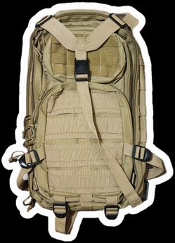 Tan Tactical MOLLE Backpack
