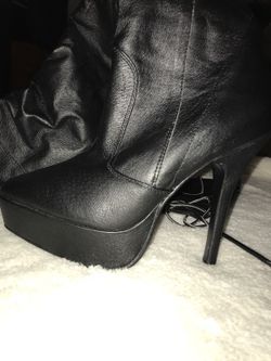 Pleaser indulge 3011 women s 5 1 4 leather platform thigh high