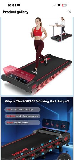 New in box! Walking Pad with 10% Incline Treadmills for Home, 4 in 1 6.2MPH Walking Pad Under Desk Treadmill with Full Screen LED Display, 2.75HP Brus