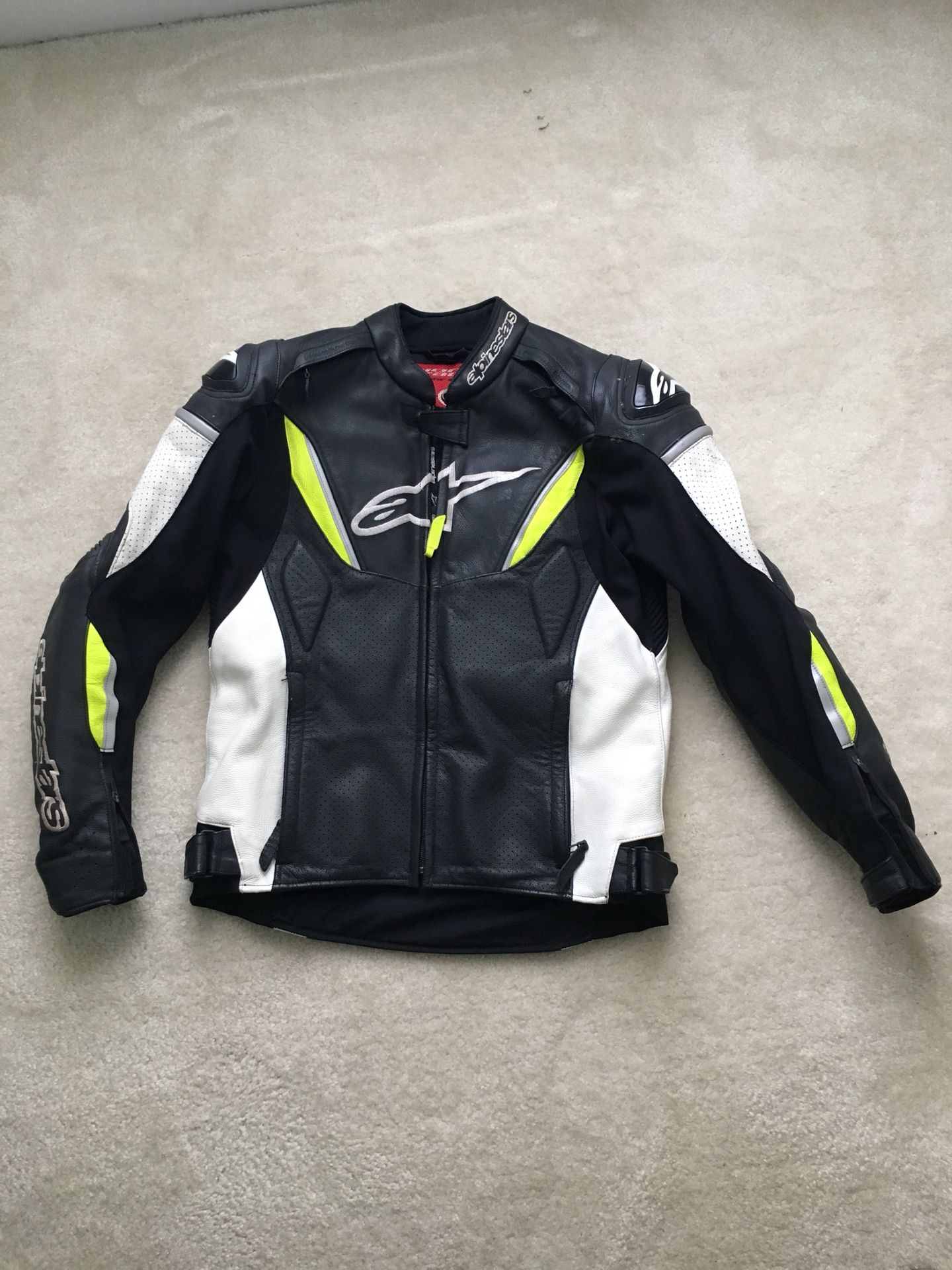 Alpinestars GP-R Perforated Leather Motorcycle Riding jacket U.S Size 36